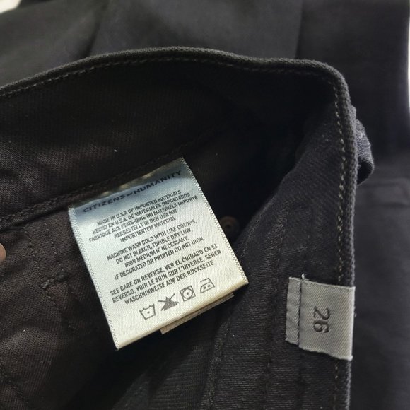 COH Olivia High Rise Button Fly Skinny Ankle Lace Jean in Black - Picture 12 of 13